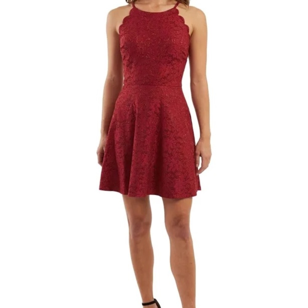 Red Halter BCX Dress